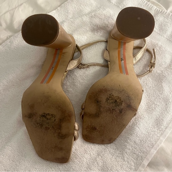 Gold Sam Edelman Kia Heels size 10.5 - Picture 7 of 10